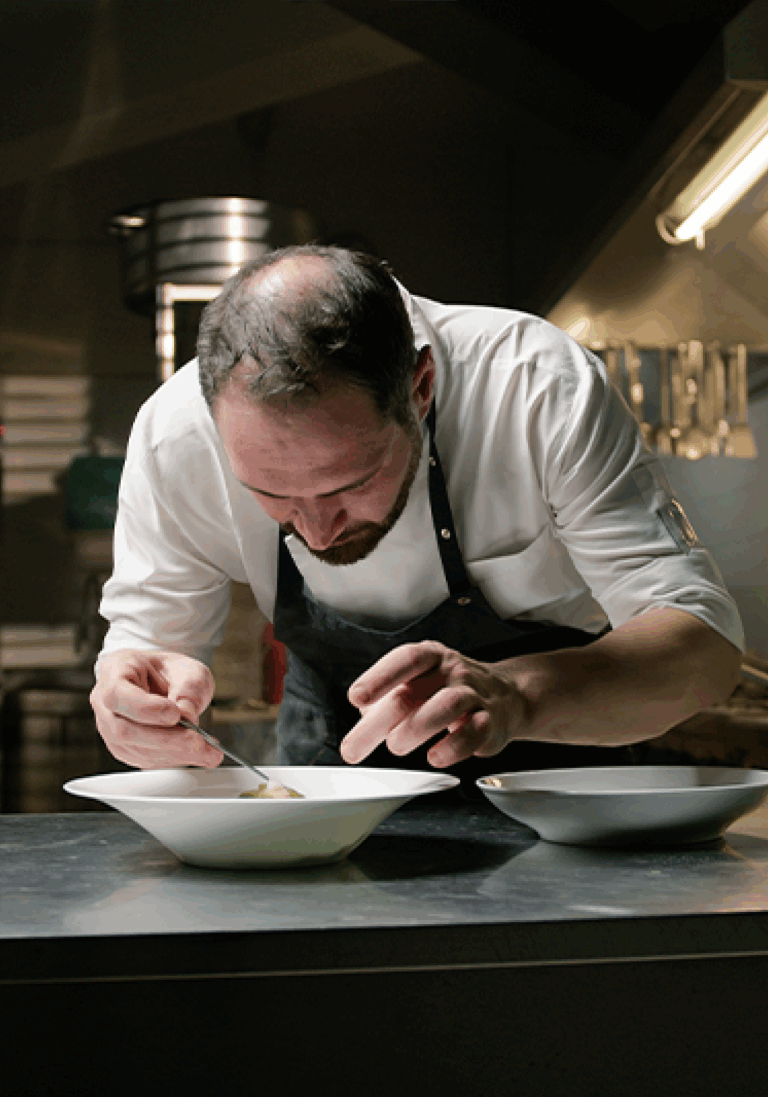 Portrait du chef du restaurant gastronomique du Château des Thermes